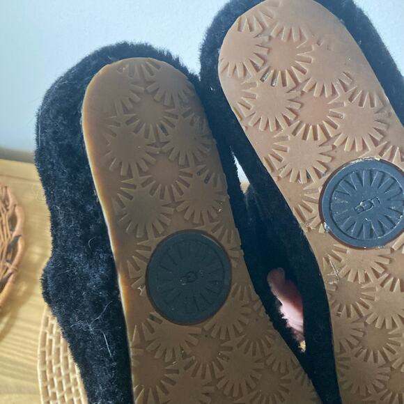 Ugg Oh Yeah Sherpa Black Slippers Women’s 10 - Picture 6 of 8